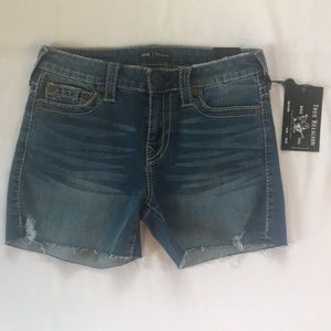 True Religion Jayde Mid-Rise Big-T Jean Shirts 27